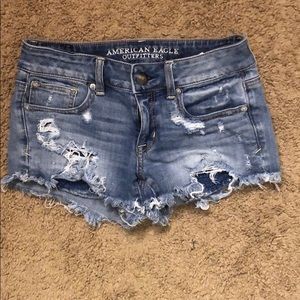 America eagle jean shorts